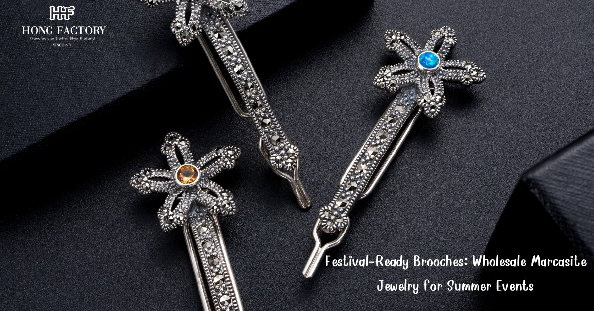 Festival-Ready Brooches: Wholesale Marcasite Jewelry for Summer Events