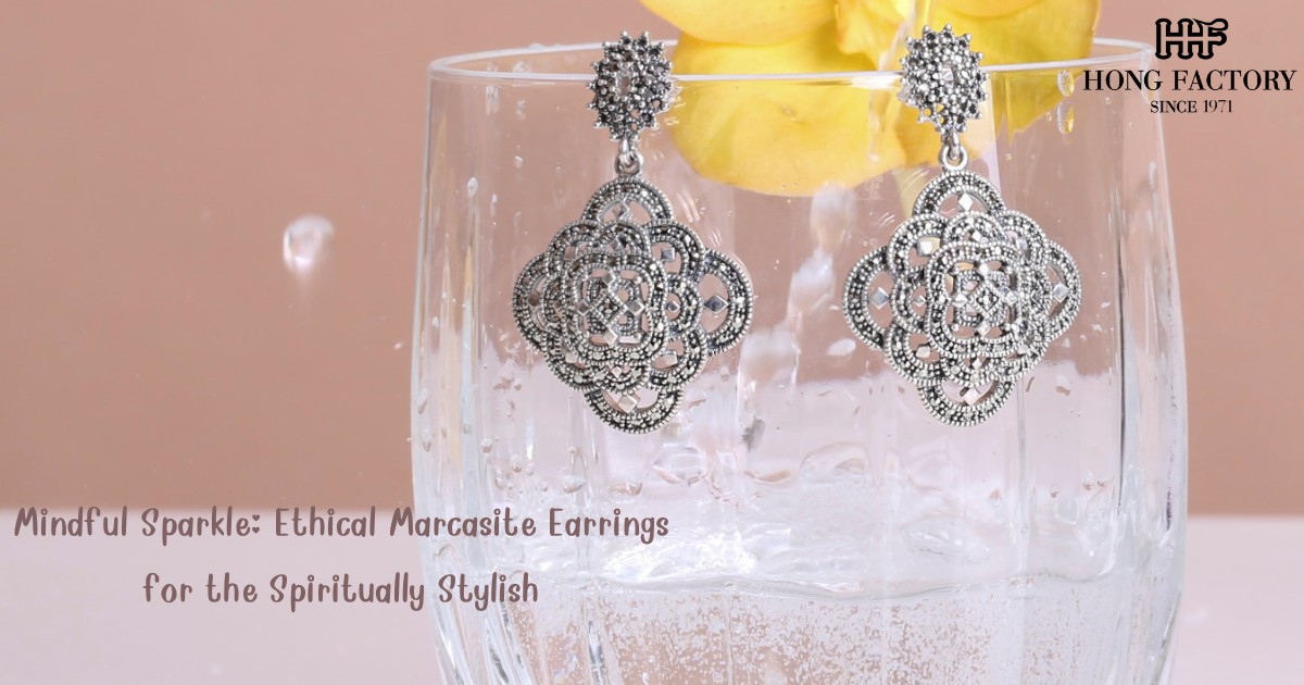 Mindful Sparkle: Ethical Marcasite Earrings for the Spiritually Stylish