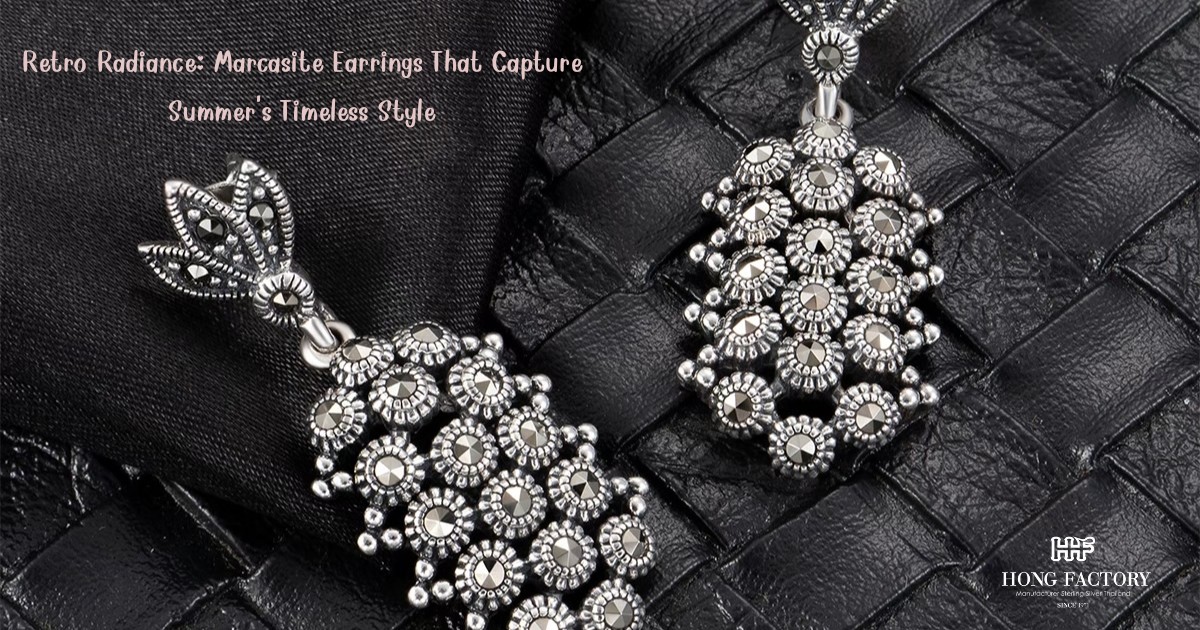 Retro Radiance: Marcasite Earrings That Capture Summer’s Timeless Style