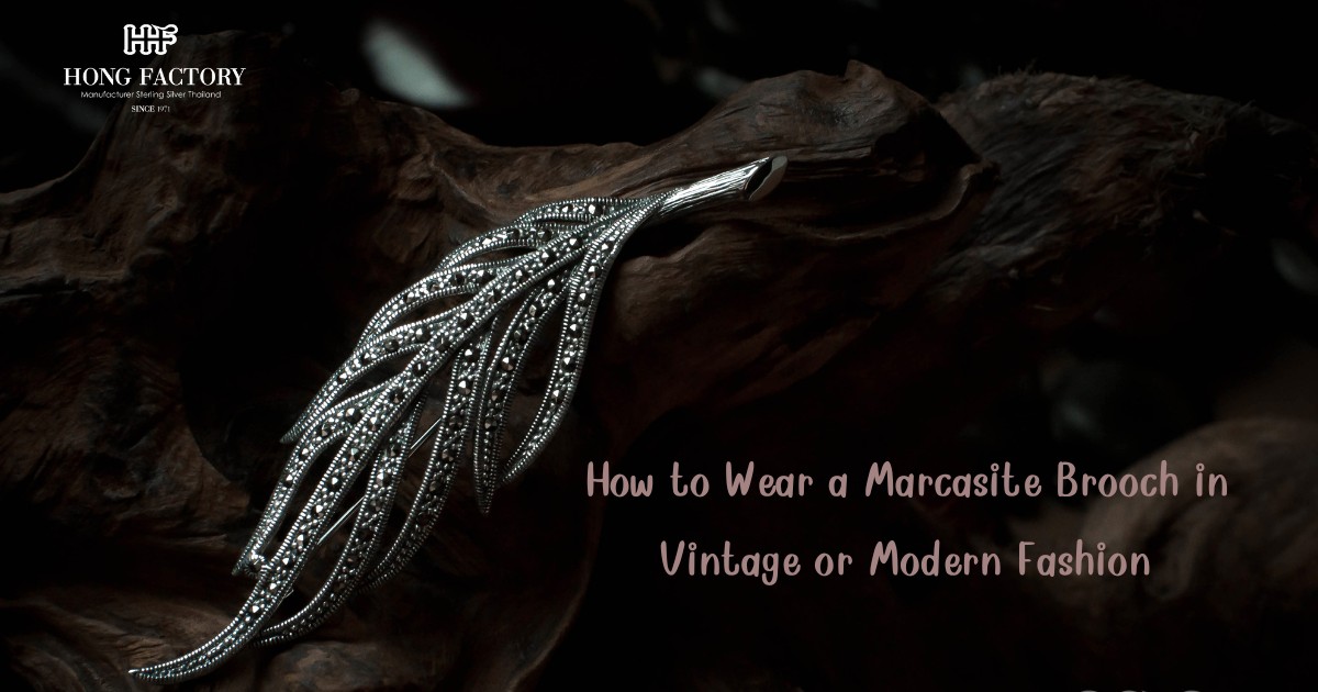 How to Wear a Marcasite Brooch in Vintage or Modern Fashion