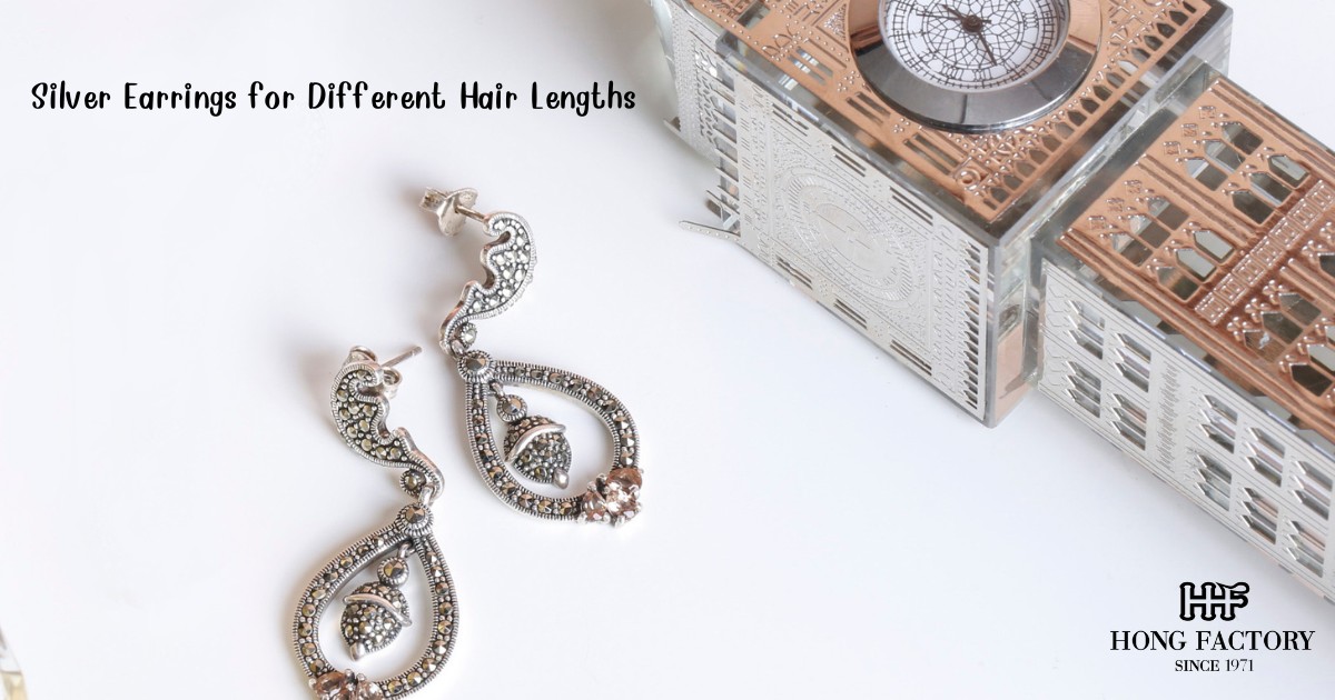 Silver Earrings for Different Hair Lengths