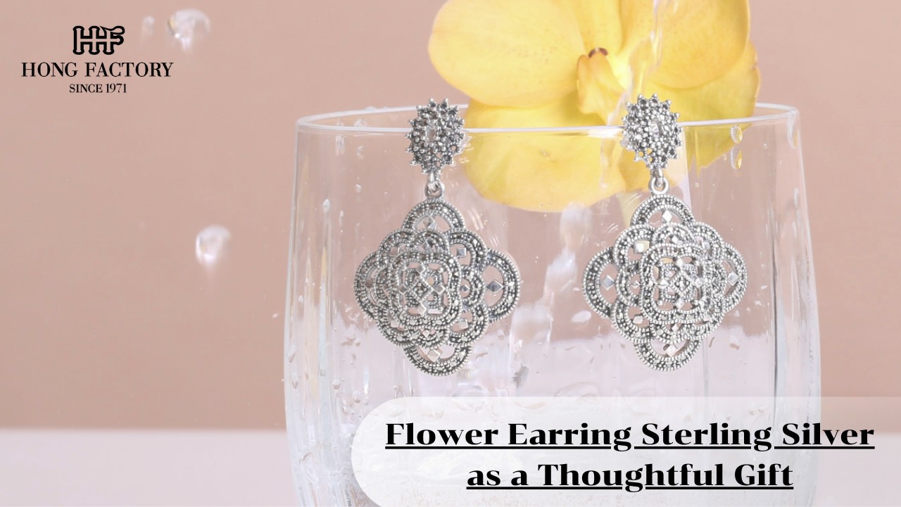 Flower Earring Sterling Silver as a Thoughtful Gift
