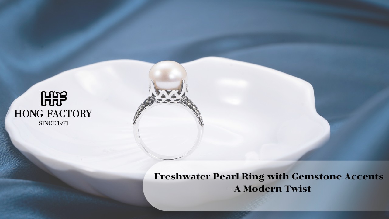 Freshwater Pearl Ring with Gemstone Accents – A Modern Twist