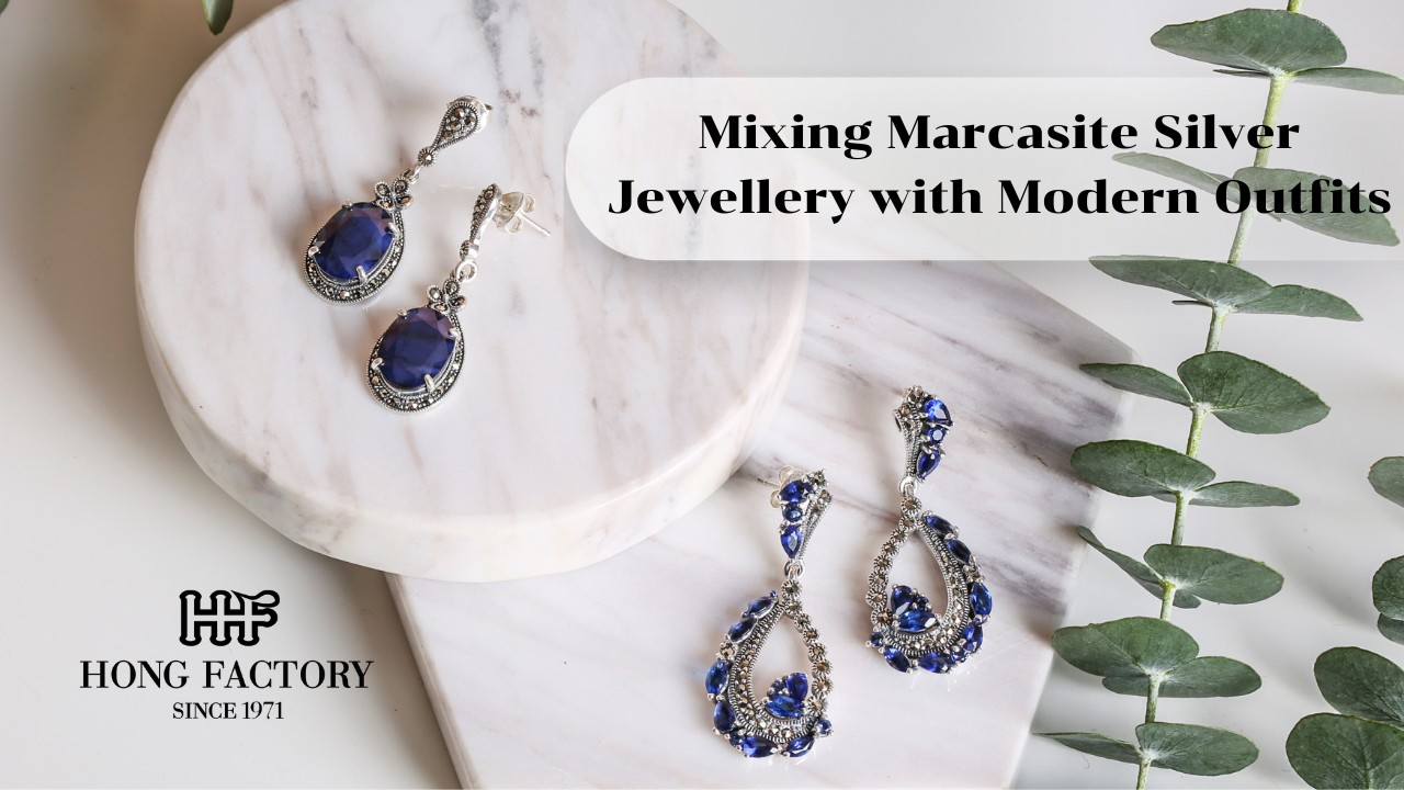 Mixing Marcasite Silver Jewellery with Modern Outfits