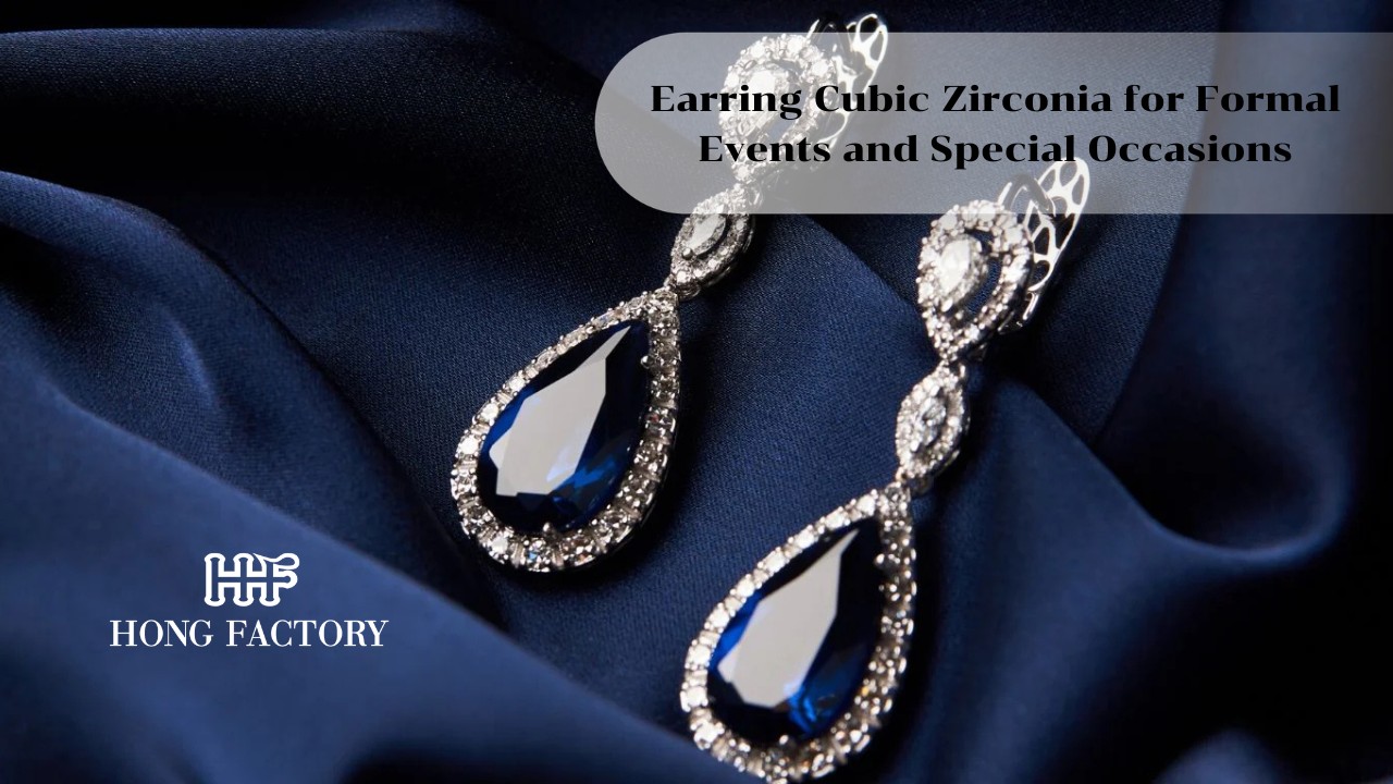 Earring Cubic Zirconia for Formal Events and Special Occasions